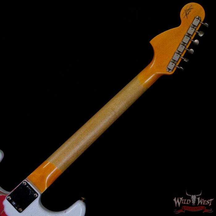 Fender Custom Shop Wild West White Lightning Stratocaster 2.0 Heavy Relic Maple Fingeboard Fiesta Red - Image 5