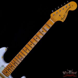 Fender Custom Shop Wild West White Lightning Stratocaster 2.0 Heavy Relic Maple Fingeboard Graffiti Yellow - Image 4