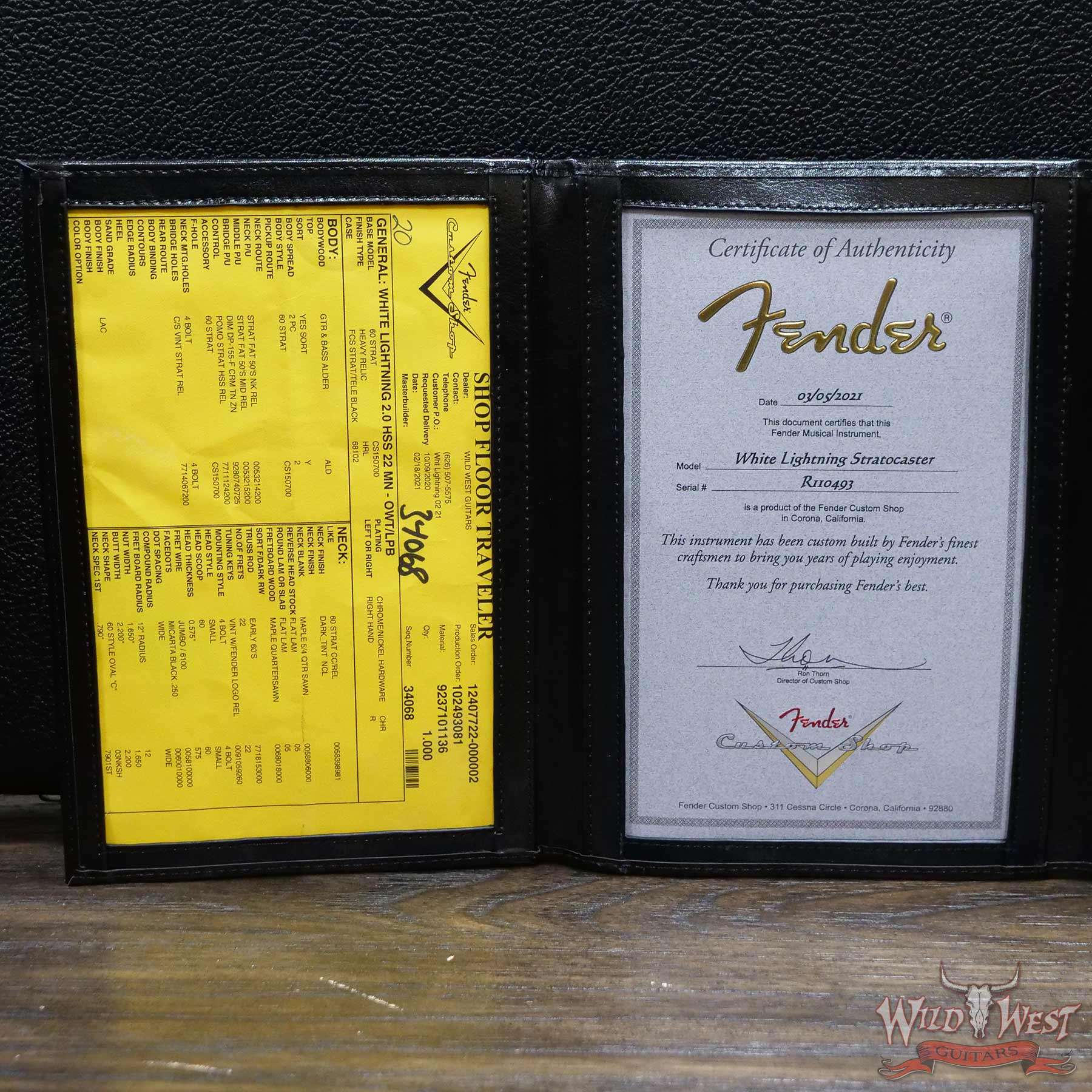 fendercs-wl2-mn22-lpb-r110493-coa__wwg.jpg Fender Custom Shop Wild West White Lightning Stratocaster 2.0 Heavy Relic Maple Fingeboard Lake Placid Blue - Image 13