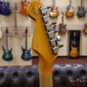 Fender Custom Shop Wild West White Lightning Stratocaster 2.0 Heavy Relic Maple Fingeboard Lake Placid Blue - Image 10