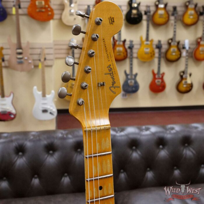 Fender Custom Shop Wild West White Lightning Stratocaster 2.0 Heavy Relic 22 Frets Maple Fingeboard Pink Paisley - Image 7
