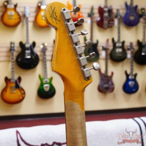 Fender Custom Shop Wild West White Lightning 2.0 Stratocaster HSS Rosewood Board 21 Frets Heavy Relic Pink Paisley - Image 11