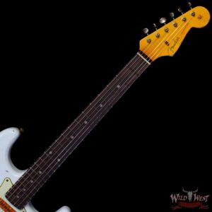 Fender Custom Shop Wild West White Lightning 2.0 Stratocaster HSS Rosewood Board 22 Frets Heavy Relic Pink Paisley - Image 4