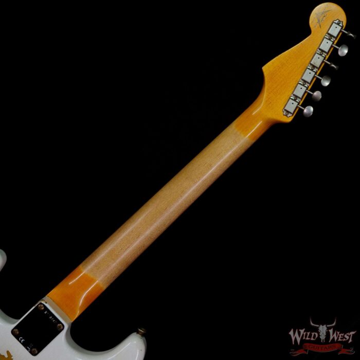 Fender Custom Shop Wild West White Lightning Stratocaster 2.0 Heavy Relic Maple Board 2 Tone Sunburst - Image 5