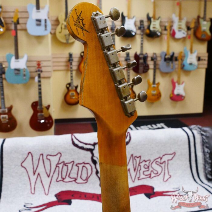 Fender Custom Shop Wild West Black Lightning 2.0 Stratocaster HSS Maple Board 22 Frets Heavy Relic Candy Apple Red - Image 10