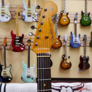 Fender Custom Shop Wild West White Lightning 2.0 Stratocaster HSS Rosewood Board 22 Frets Heavy Relic Graffiti Yellow - Image 7