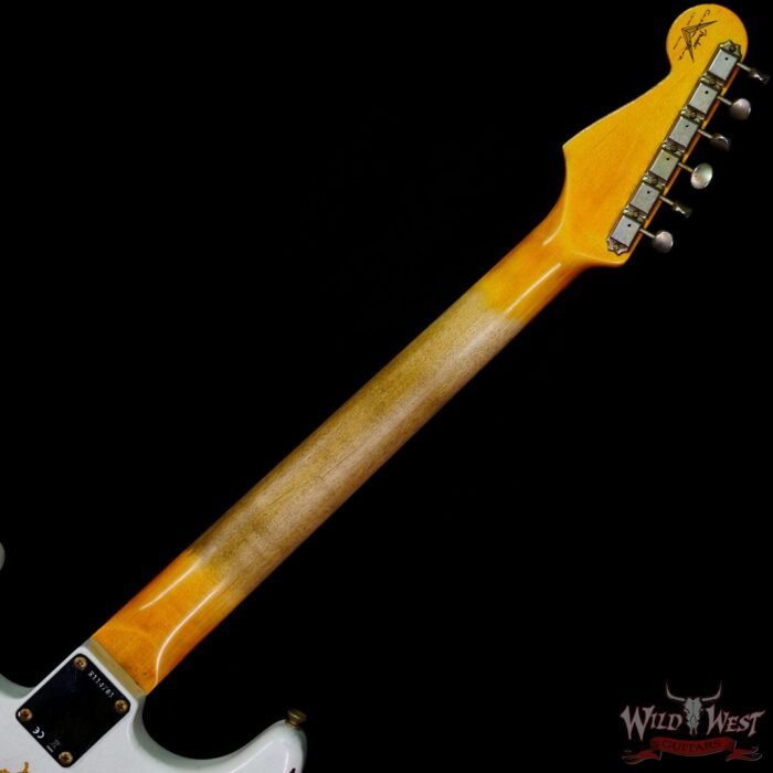 Fender Custom Shop Wild West White Lightning 2.0 Stratocaster HSS Maple Board 21 Frets Heavy Relic 2 Tone Sunburst - Image 5