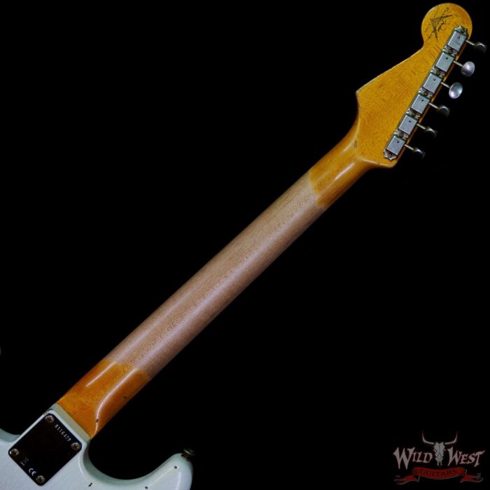 Fender Custom Shop Wild West White Lightning 2.0 Stratocaster HSS Rosewood Board 22 Frets Heavy Relic 3 Tone Sunburst - Image 5