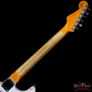 Fender Custom Shop Wild West White Lightning 2.0 Stratocaster HSS Maple Board 22 Frets Heavy Relic Pink Paisley - Image 5
