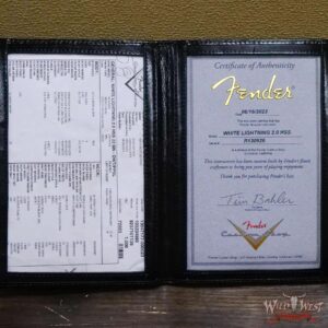 Fender Custom Shop Wild West White Lightning 2.0 Stratocaster HSS Maple Board 22 Frets Heavy Relic Pink Paisley - Image 14