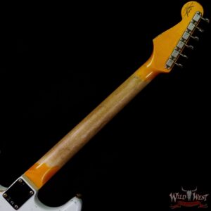 Fender Custom Shop Wild West White Lightning 2.0 Stratocaster HSS Rosewood Board 21 Frets Heavy Relic 3 Tone Sunburst - Image 5