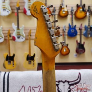 Fender Custom Shop Wild West White Lightning 2.0 Stratocaster HSS Rosewood Board 21 Frets Heavy Relic 3 Tone Sunburst - Image 10