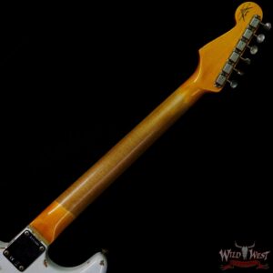 Fender Custom Shop Wild West White Lightning 2.0 Stratocaster HSS Maple Board 22 Frets Heavy Relic British Racing Green - Image 5