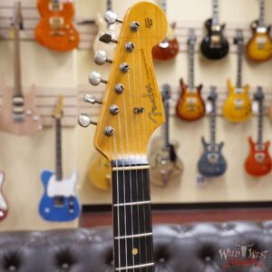 Fender Custom Shop Wild West White Lightning 2.0 Stratocaster HSS Heavy Relic Rosewood Board 21 Frets Black - Image 7