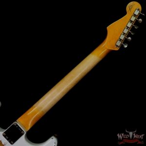 Fender Custom Shop Wild West White Lightning 2.0 Stratocaster HSS Heavy Relic Rosewood Board 22 Frets 3 Tone Sunburst - Image 5
