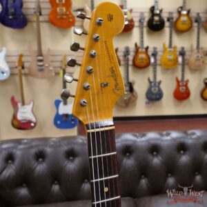 Fender Custom Shop Wild West White Lightning 2.0 Stratocaster HSS Heavy Relic Rosewood Board 22 Frets 3 Tone Sunburst - Image 7