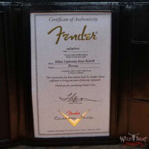 Fender Custom Shop Wild West White Lightning 2.0 Stratocaster HSS Heavy Relic Rosewood Board 22 Frets 3 Tone Sunburst - Image 13