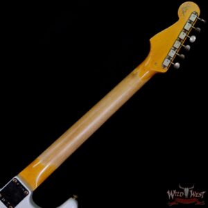 Fender Custom Shop Wild West White Lightning 2.0 Stratocaster HSS Heavy Relic Rosewood Board 22 Frets Graffiti Yellow - Image 5