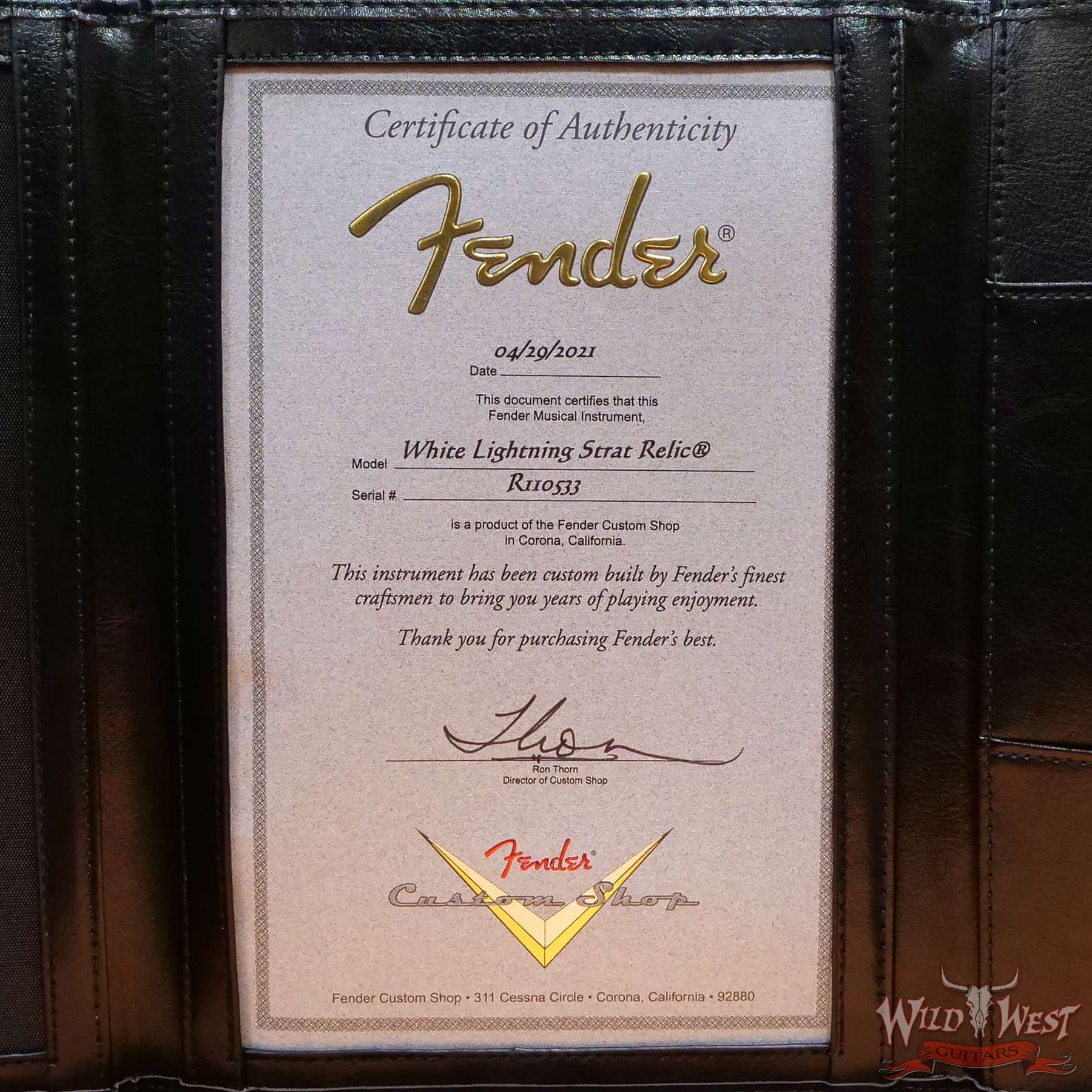 fendercs-wl2-strat-rw22-gfy-r110533-d8__wwg.jpg Fender Custom Shop Wild West White Lightning 2.0 Stratocaster HSS Heavy Relic Rosewood Board 22 Frets Graffiti Yellow - Image 13