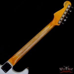 Fender Custom Shop Wild West White Lightning 2.0 Stratocaster HSS Rosewood Board 22 Frets Heavy Relic Pink Paisley - Image 5