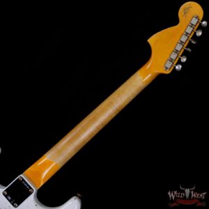 Fender Custom Shop Wild West White Lightning Stratocaster 2.0 Heavy Relic Rosewood Fingeboard British Racing Green - Image 5