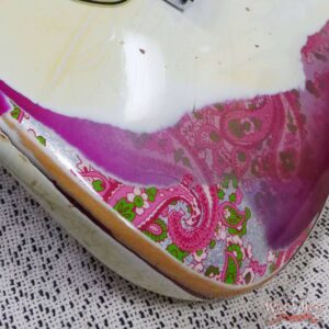 Fender Custom Shop Wild West White Lightning 2.0 Stratocaster HSS Rosewood Board 22 Frets Heavy Relic Pink Paisley - Image 10