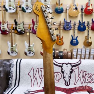 Fender Custom Shop Wild West White Lightning Stratocaster Floyd Rose HSH Maple Fingerboard 22 Frets Heavy Relic 2 Tone Sunburst 8.00 lbs - Image 11