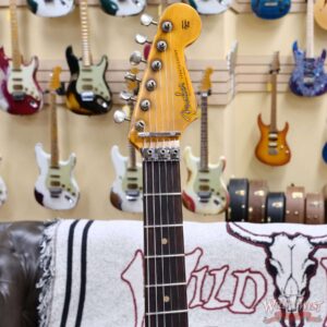 Fender Custom Shop Wild West White Lightning Stratocaster Floyd Rose HSH Rosewood Fingerboard 22 Frets Heavy Relic 2 Tone Sunburst 8.05 lbs - Image 7
