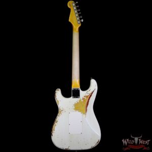 Fender Custom Shop White Lightning Straocatser Floyd Rose HSS Maple Neck 22 Frets 3 Tone Sunburst - Image 5