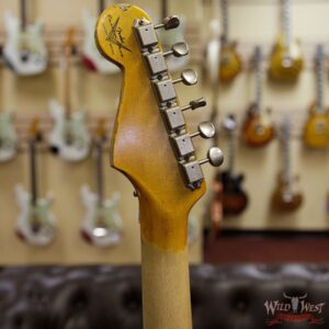 Fender Custom Shop White Lightning Straocatser Floyd Rose HSS Maple Neck 22 Frets 3 Tone Sunburst - Image 9