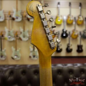 Fender Custom Shop White Lightning Stratocaster HSS Floyd Rose Heavy Relic Maple Neck 22 Frets Blue Flower - Image 10