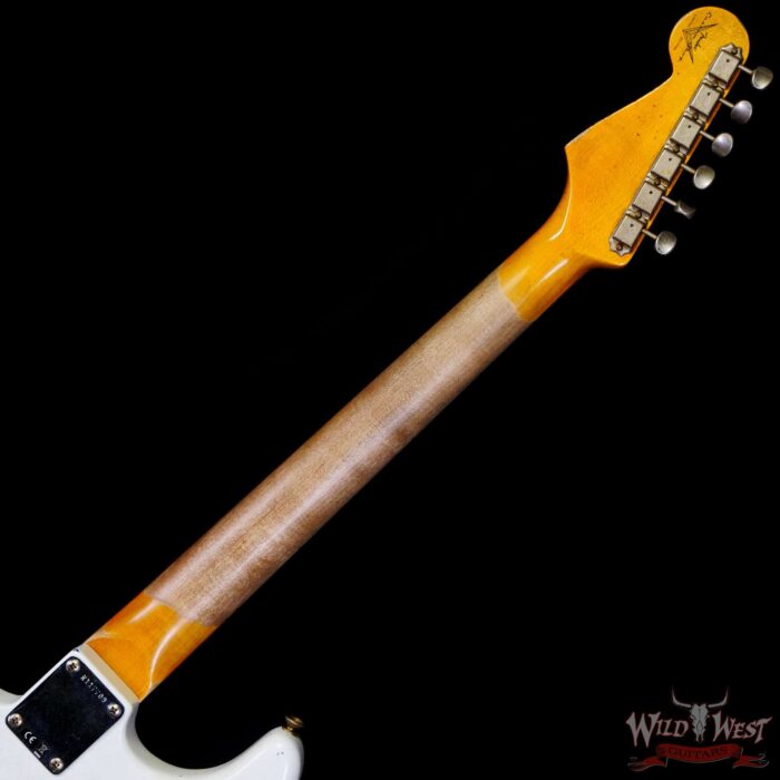 Fender Custom Shop Wild West White Lightning Stratocaster HSS Floyd Rose Maple Board 22 Frets Heavy Relic Lake Placid Blue - Image 5