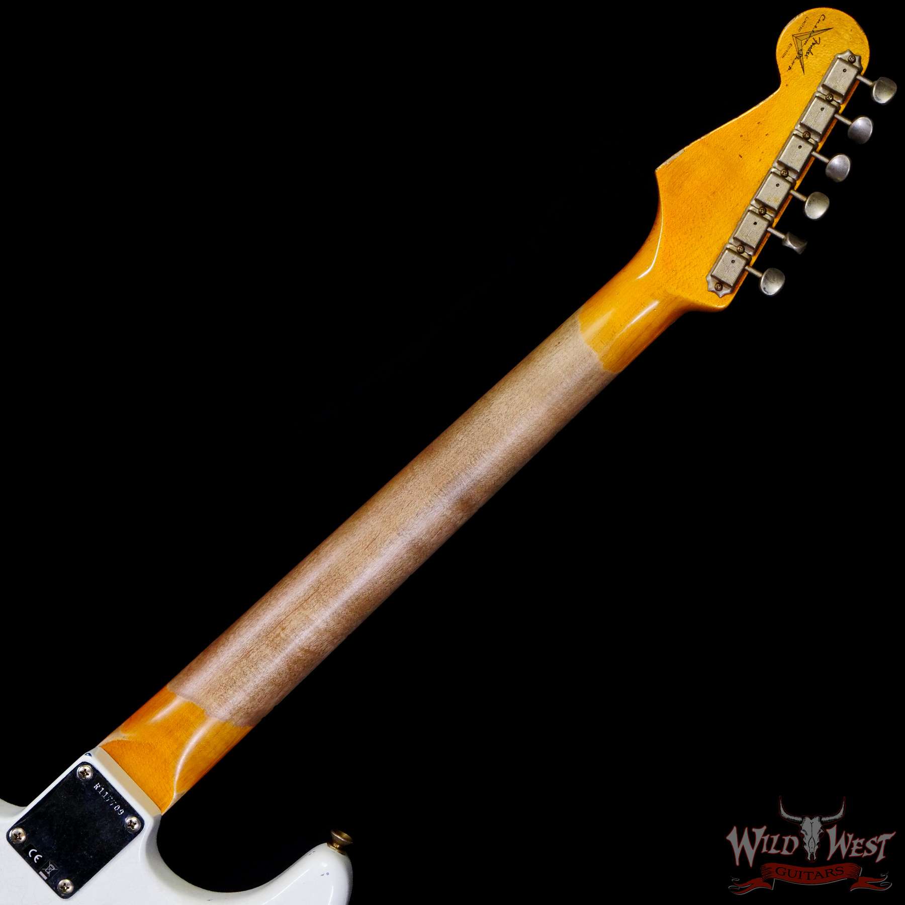 fendercs-wlfr-r117709-c3__wwg.jpg Fender Custom Shop Wild West White Lightning Stratocaster HSS Floyd Rose Maple Board 22 Frets Heavy Relic Lake Placid Blue - Image 5