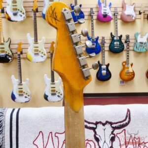 Fender Custom Shop Wild West White Lightning Stratocaster HSS Floyd Rose Rosewood Board 22 Frets Heavy Relic Purple Metallic - Image 11