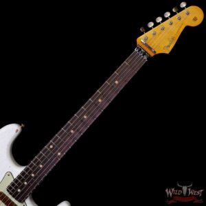 Fender Custom Shop Wild West White Lightning Stratocaster HSS Floyd Rose Rosewood Board 22 Frets Heavy Relic Fiesta Red 7.95 LBS - Image 4