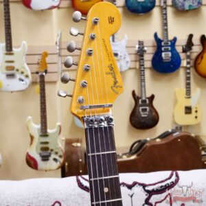 Fender Custom Shop Wild West White Lightning Stratocaster HSS Floyd Rose Rosewood Board 22 Frets Heavy Relic Fiesta Red 7.95 LBS - Image 7