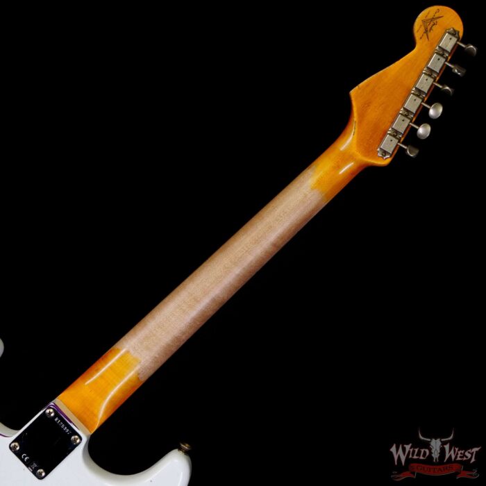 Fender Custom Shop Wild West White Lightning Stratocaster HSS Floyd Rose Maple Board 22 Frets Heavy Relic Purple Metallic - Image 5