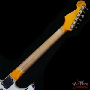 Fender Custom Shop Wild West White Lightning Stratocaster HSS Floyd Rose Maple Board 22 Frets Heavy Relic Purple Metallic - Image 5