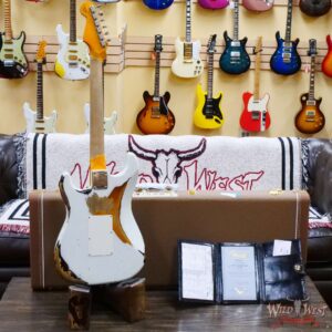 Fender Custom Shop Wild West White Lightning Stratocaster HSS Floyd Rose Maple Board Heavy Relic 2 Tone Sunburst - Image 10