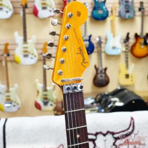 Fender Custom Shop Wild West White Lightning Stratocaster HSS Floyd Rose Rosewood Board 22 Frets Heavy Relic British Racing Green 8.20 LBS - Image 7