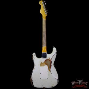 Fender Custom Shop White Lightning Stratocaster Floyd Rose HSS Rosewood Fretboard 3 Tone Sunburst - Image 5