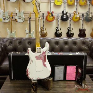 Fender Custom Shop White Lightning Stratocaster HSS Floyd Rose Heavy Relic Rosewood Board 21 Frets Pink Paisley - Image 13