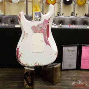 Fender Custom Shop White Lightning Stratocaster HSS Floyd Rose Heavy Relic Rosewood Board 21 Frets Pink Paisley - Image 14