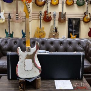 Fender Custom Shop Wild West White Lightning Stratocaster Floyd Rose Heavy Relic Rosewood Board 22 Frets Fiesta Red - Image 10