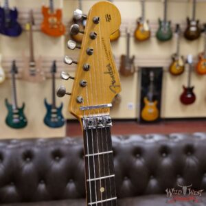 Fender Custom Shop Wild West White Lightning Stratocaster Floyd Rose Heavy Relic Rosewood Board 22 Frets Fiesta Red - Image 7