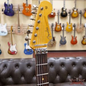 Fender Custom Shop Wild West White Lightning Stratocaster Floyd Rose Rosewood Board 21 Frets Heavy Relic 3 Tone Sunburst - Image 7