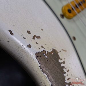 Fender Custom Shop Wild West White Lightning Stratocaster Floyd Rose Rosewood Board 21 Frets Heavy Relic 3 Tone Sunburst - Image 9