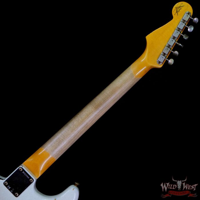 Fender Custom Shop Wild West White Lightning Stratocaster HSS Floyd Rose Rosewood Board 21 Frets Heavy Relic 2 Tone Sunburst - Image 5