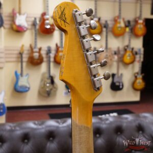 Fender Custom Shop Wild West White Lightning Stratocaster HSS Floyd Rose Rosewood Board 21 Frets Heavy Relic 2 Tone Sunburst - Image 10