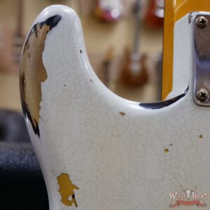 Fender Custom Shop Wild West White Lightning Stratocaster HSS Floyd Rose Rosewood Board 21 Frets Heavy Relic 2 Tone Sunburst - Image 12